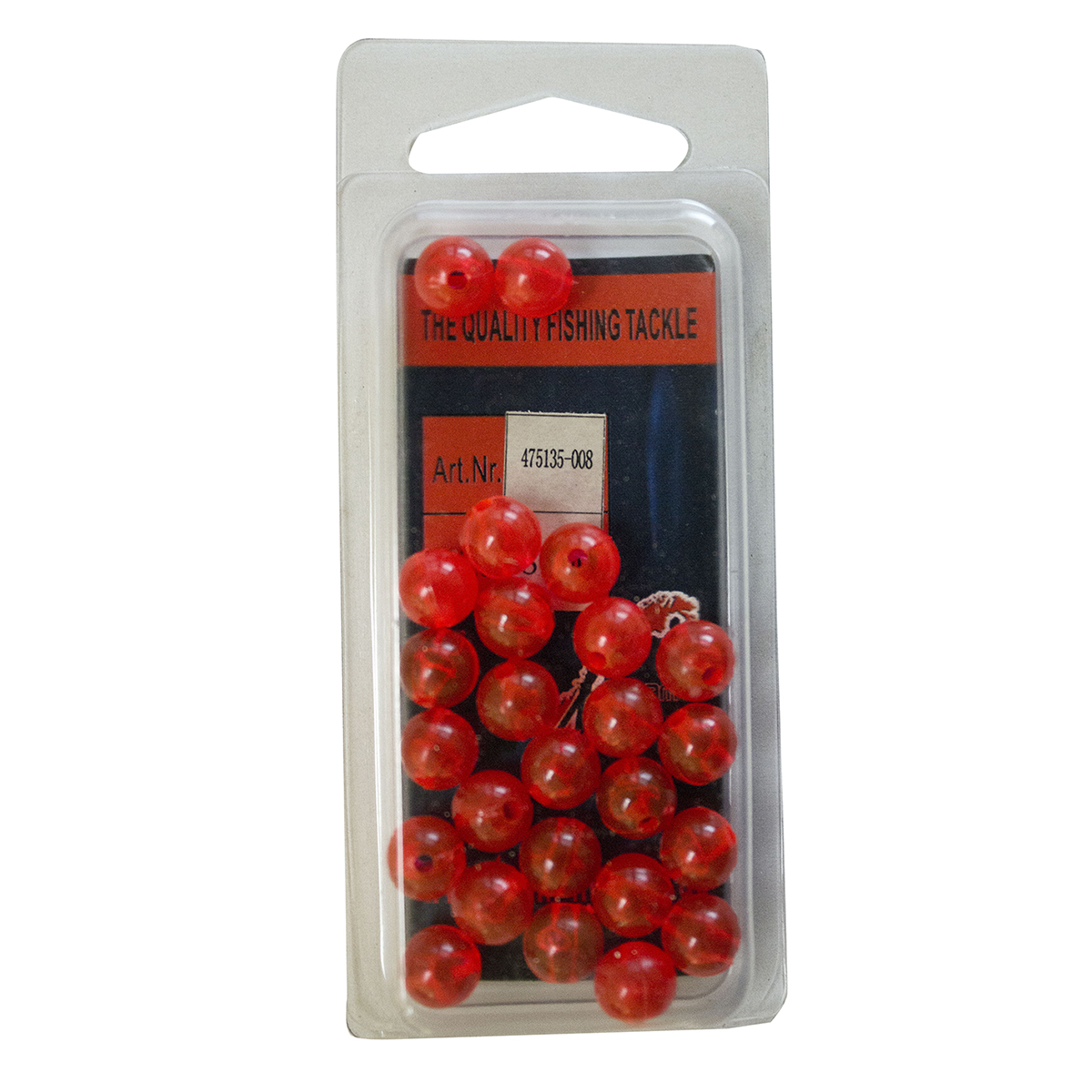 Plastic Beads 8mm - Clear rot 25 Stück