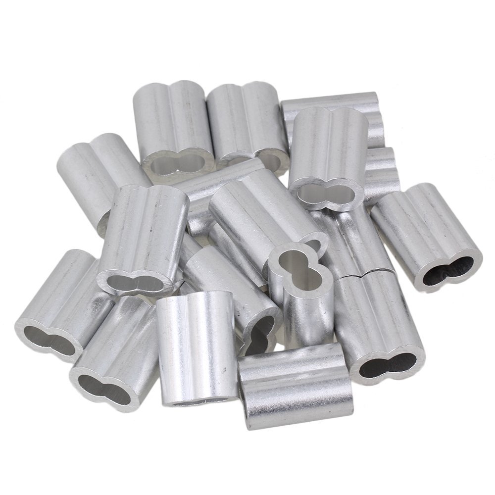 Gewölbte Aluminium Doppelklemmhülsen