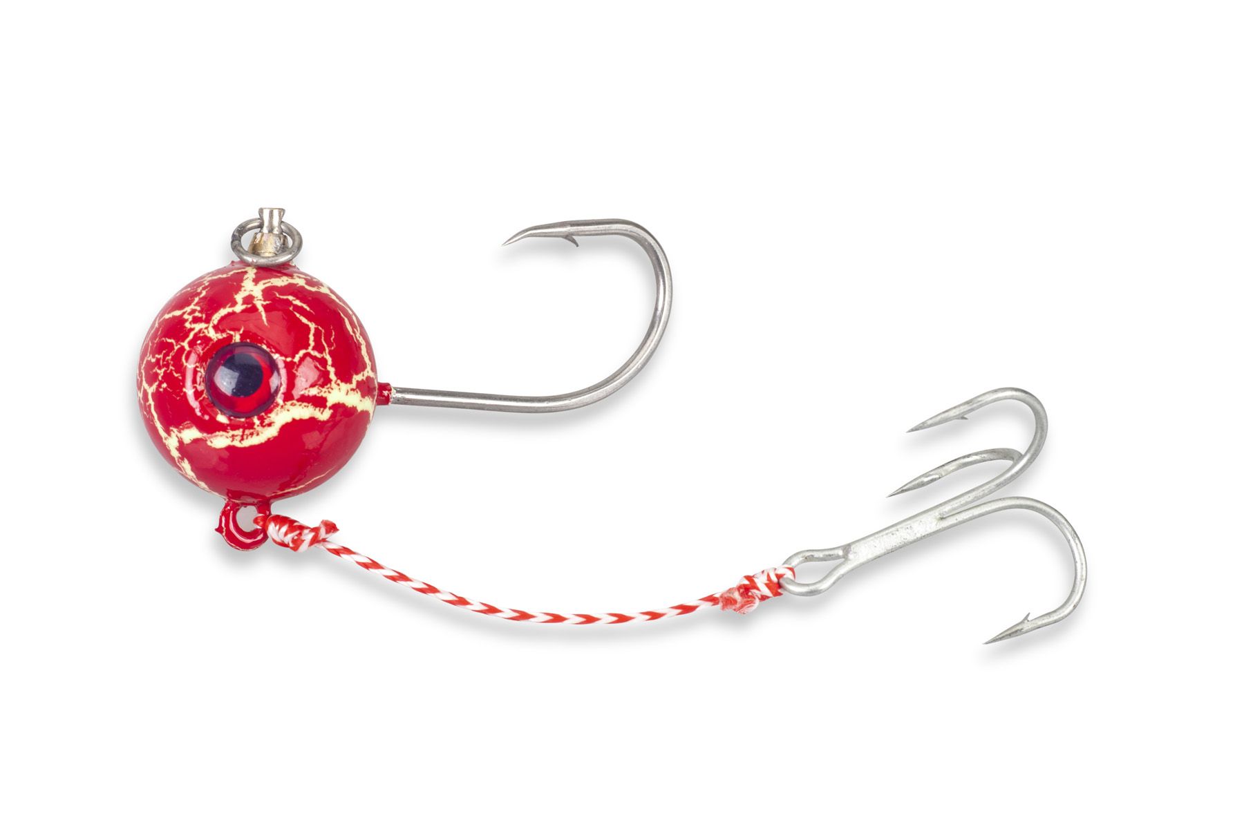 Team Norway Aquantic Rotating Jighead Kit rot - Baitball-System 100g-300g Naturköder-System Heilbutt-System