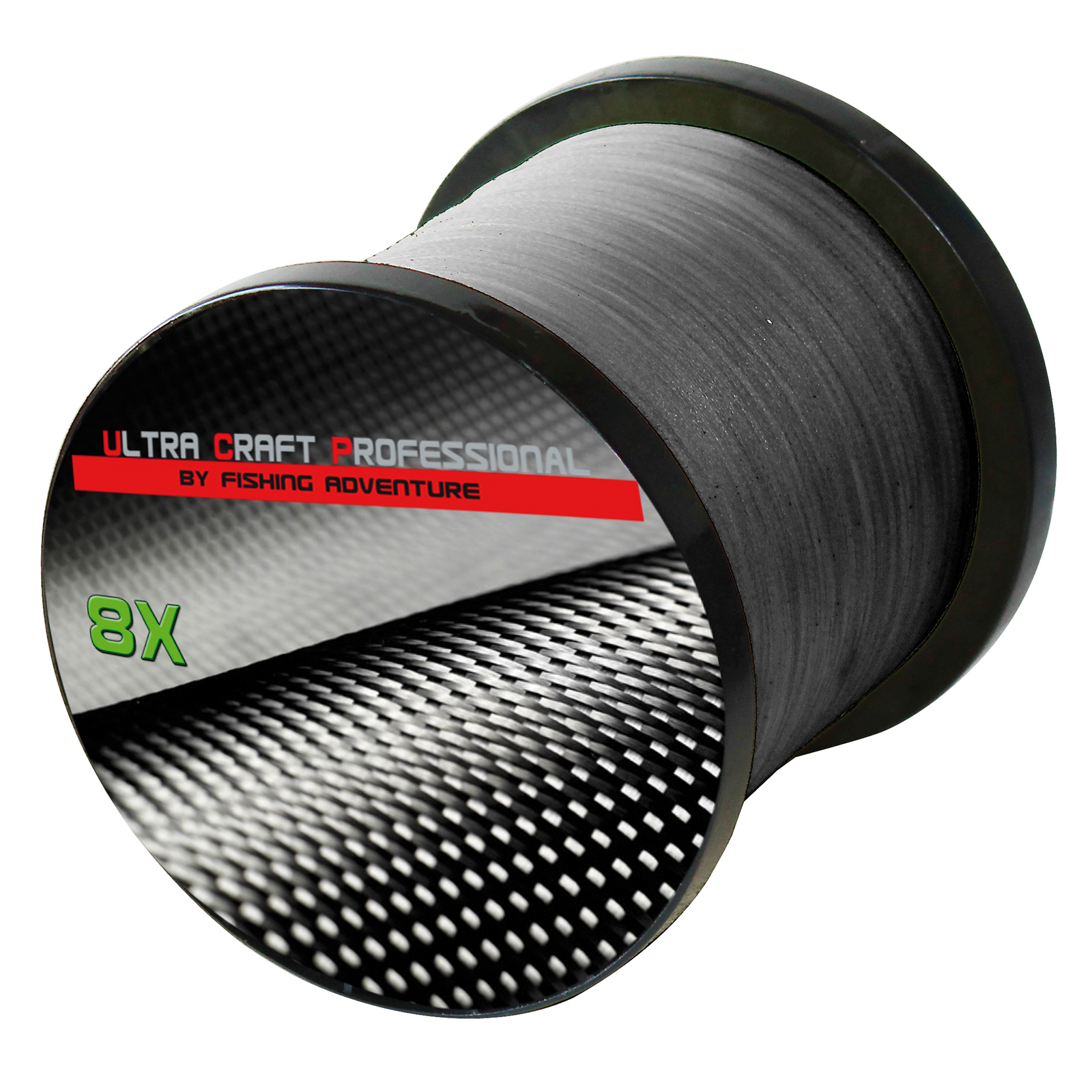 Ultra Craft Professional 8X PE Line Dark Grey - 100 Meter - 0,15 mm / 19,6 kg