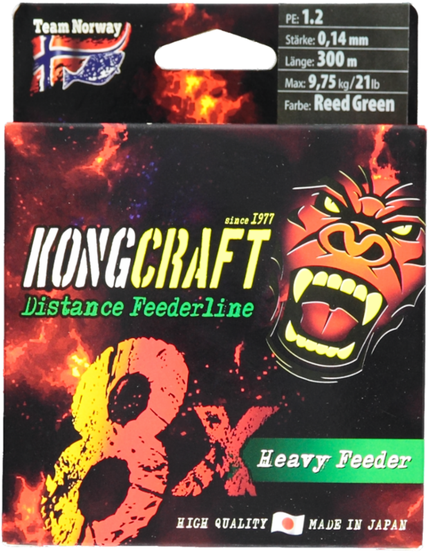 KongCraft Heavy Feeder Reed Green Japan Angelschnur