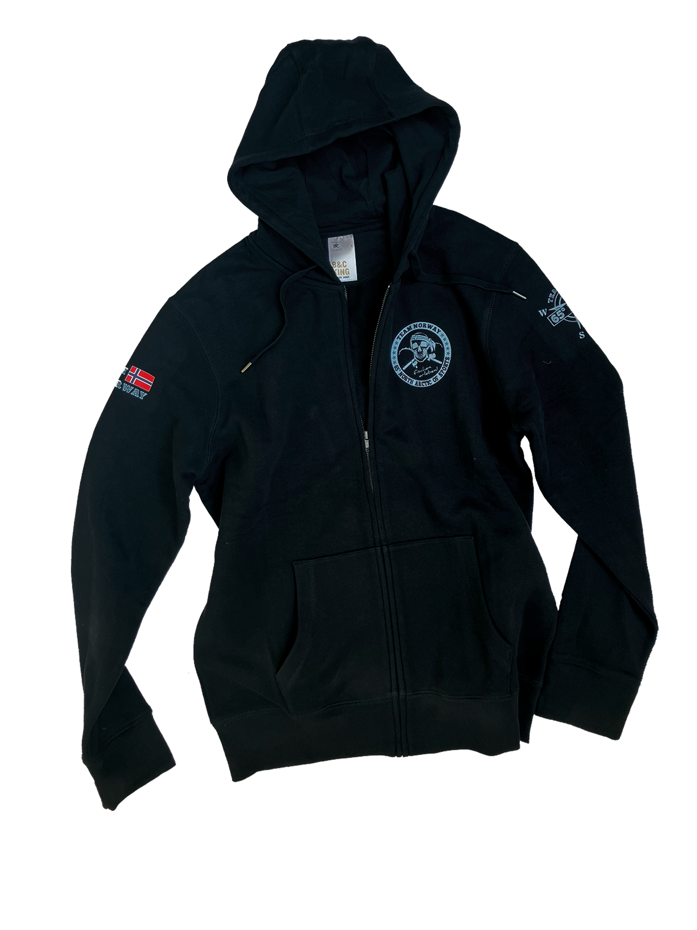 Team Norway Kapuzenjacke, Farbe: Asphalt