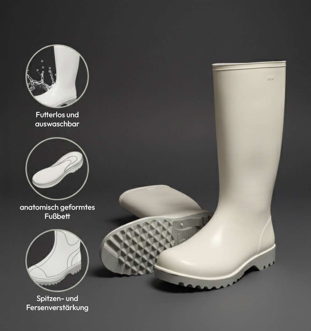 Spirale Gummistiefel weiß 