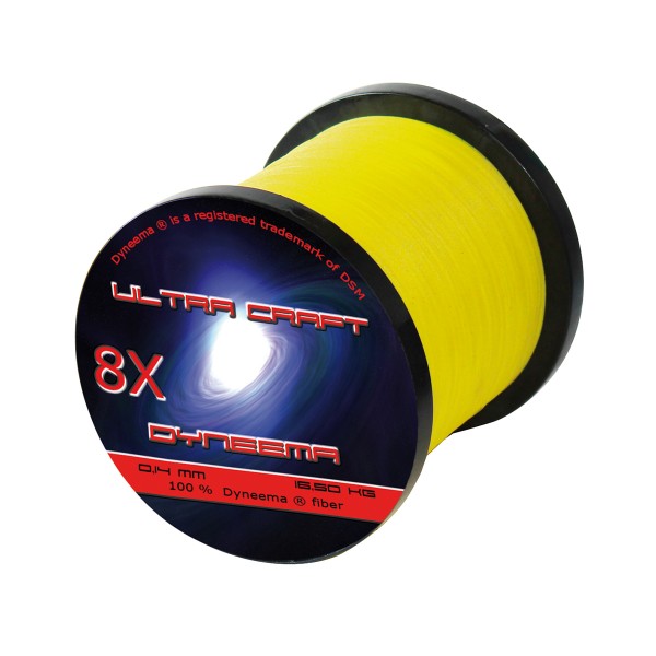 Ultra Craft Pro 8X DSM Dyneema Gelb