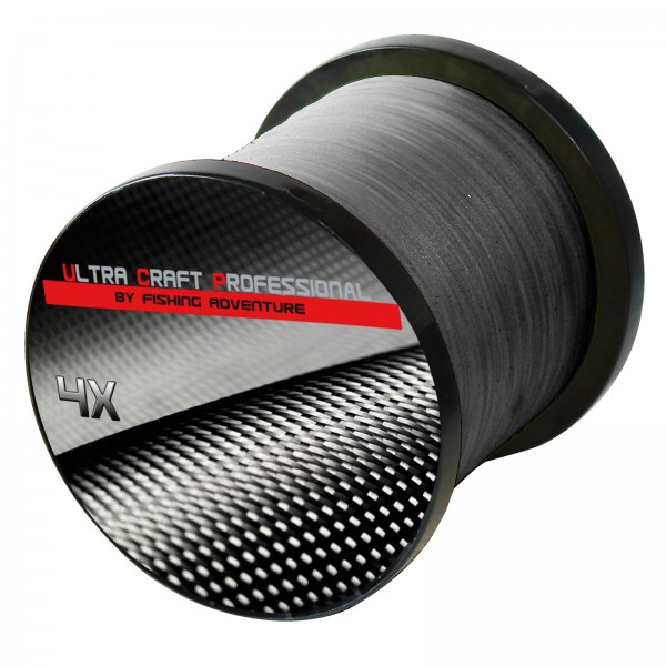 Ultra Craft Professional 4X PE Line Dark Grey - 100 Meter - 0,15mm / 15,5 kg