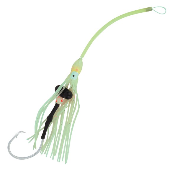 Heilbutt Octopus Rig mit Rassel